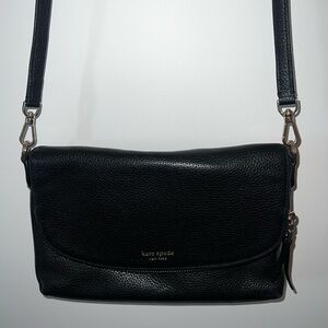 Kate Spade Black Pebbled Leather Crossbody Bag